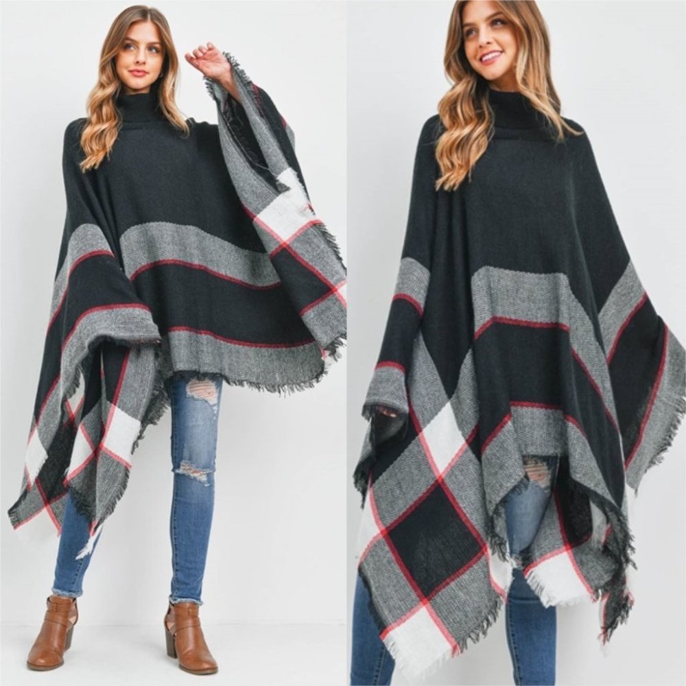 Modern Turtleneck Poncho! - Picture 8 of 11